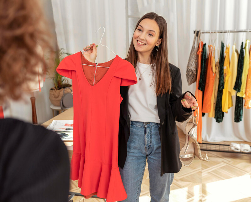 Séance de personal shopping en magasin